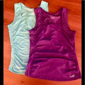 (3 for $30!) Two BCG workout tanks (S) Green and Purple
